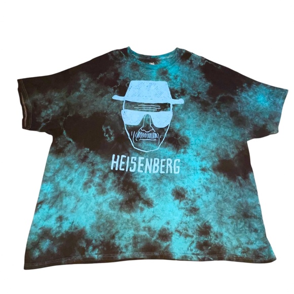 Breaking Bad Heisenberg Black Blue Tie Dye T-Shirt Sz XXL 2XL Walter New No Tags - Picture 1 of 10